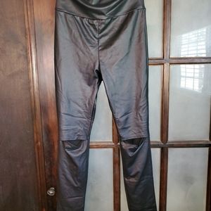 Boutique Style Faux Leather Leggings